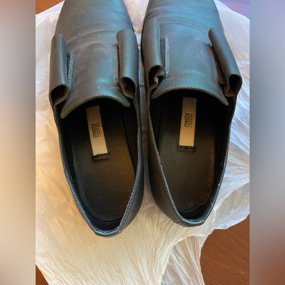 Miista Fiona Subtle Shimmery Teal Oxfords Brogues GB3 EU36 US5.5 - Picture 5 of 6